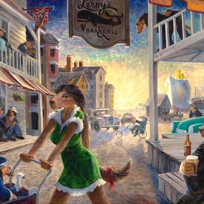 S&N Ivan Clarke "Leroy's" Large Giclée