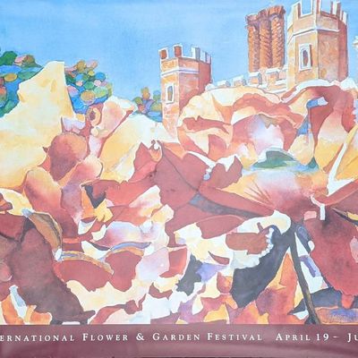 Signed & Numbered Disney Epcot Garden Poster 1996