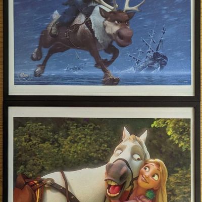 Sale Photo Thumbnail #1103: 2 Disney Store Exclusive Tangled & Frozen Prints