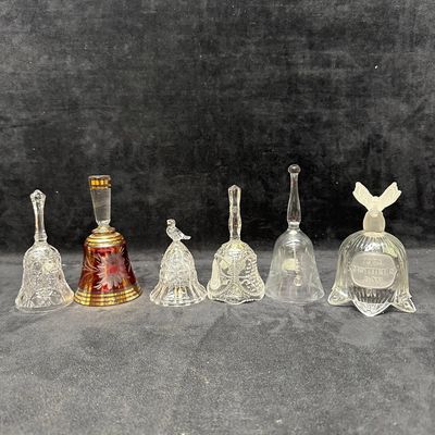Group of Decorative Glass Bells Assorted Styles