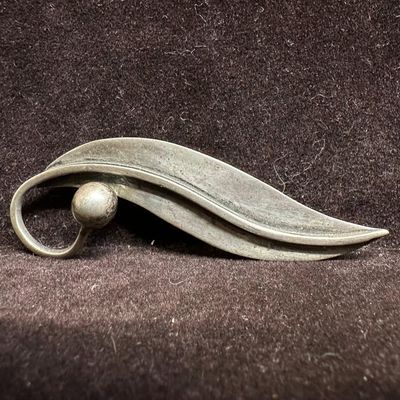 Art Nouveau Modernist Style Sterling Taxco 925 Brooch L57