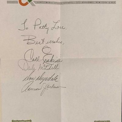 Sale Photo Thumbnail #1229: Brooklyn Dodgers Signed Don Drysdale & Others Letter
