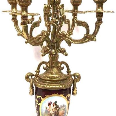 Sale Photo Thumbnail #1214: Modern Reproduction Of Lancini Candelabra