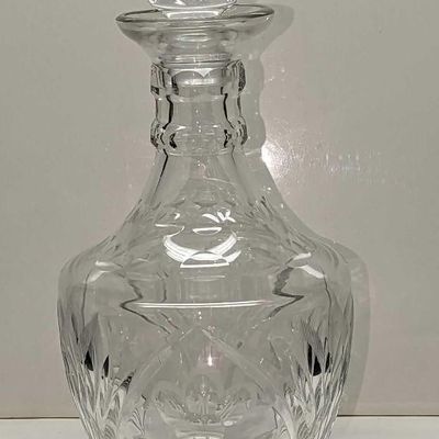 Sale Photo Thumbnail #1225: Vintage Crystal Floral Decanter