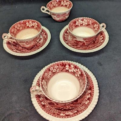 Vintage Spode Tower Cups & Saucers