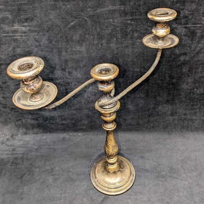 Vintage Gorham 3 Candle Holder Sterling Silver Candelabra B