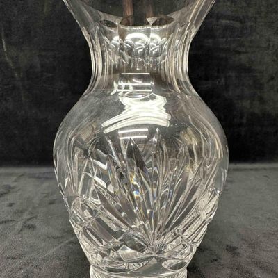 Sunburst Style Design Clear Glass Flower Vase