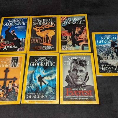 7 1990s 2000s National Geographic Magazines