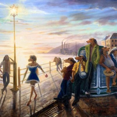 S&N Ivan Clarke "The Blue Dress" Small Giclée