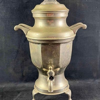 Sale Photo Thumbnail #1037: Vintage Small Samovar Pot Coffee/Tea Pot