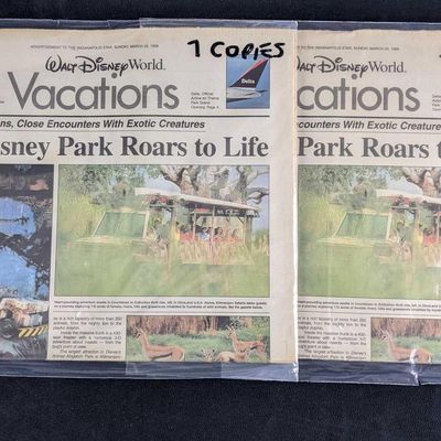 Sale Photo Thumbnail #1204: 12 Copies of Disney's Kilimanjaro Safari Opening