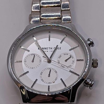 Kenneth Cole Men's Multifunction Silver Tone Watch