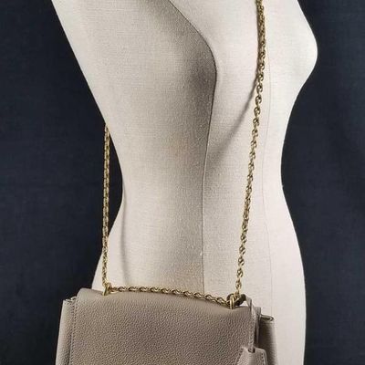 Sale Photo Thumbnail #1043: Mulberry Small Lily Gray Leather Shoulder Purse