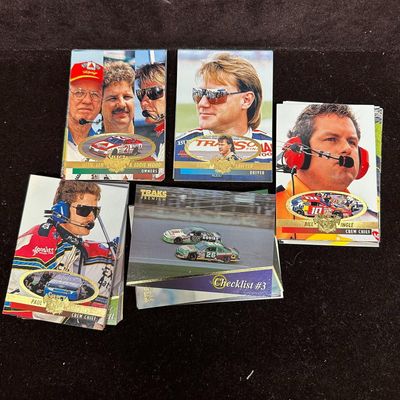 Sale Photo Thumbnail #1183: 100 NASCAR Racing Trading Cards Lot Traks Select Upper Deck Era