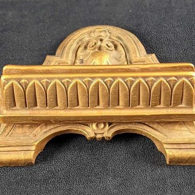 Brass Colored Resin Sign Holder