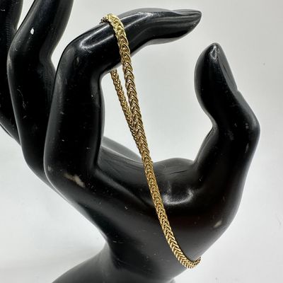 Milor 14K Italy Gold Bracelet Byzantine Style W35