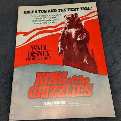 Sale Photo Thumbnail #1241: Vintage Disney King Of The Grizzlies Movie Pressbook