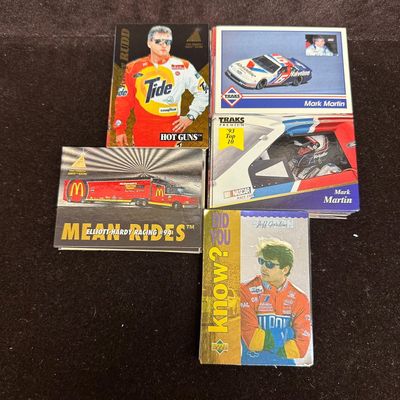 Sale Photo Thumbnail #1187: NASCAR Racing Trading Cards Traks Upper Deck Pinnacle Era 100 Card Lot