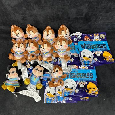 Assorted Disney Parks Wishables Plush Figures Walt Disney World 50th Anniversary Lot Chaser