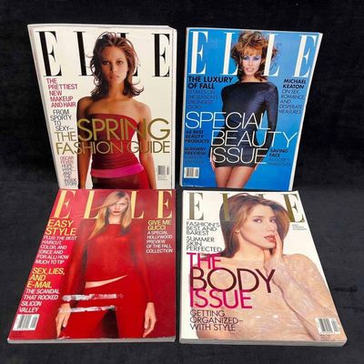 Sale Photo Thumbnail #1203: Four Vintage Elle Magazines From 1997