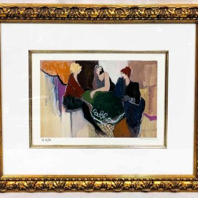 Limited Edition Itzchak Tarkay Artist Proof Pencil Signed "Tres Chic" Serigraph