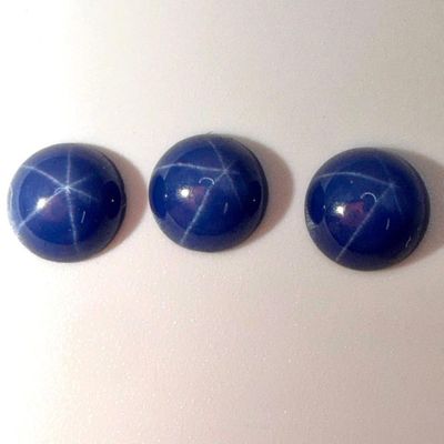 3 Star Sapphire Cabochons - 2.1 ct Total