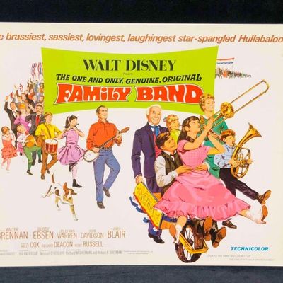 Sale Photo Thumbnail #1233: 9 Walt Disney Presents The One And Only, Genuine, Original, Family Band Lobby Cards 1967 (3)