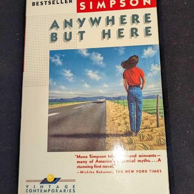 Autographed Mona Simpson Anywhere But Here Paperback