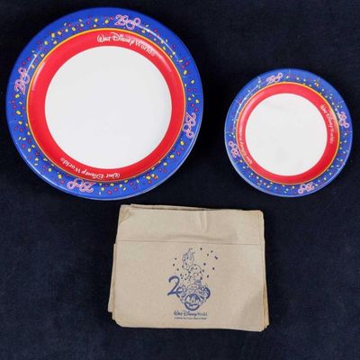 Sale Photo Thumbnail #1059: Disney World 2000 Celebration Plates And Napkins