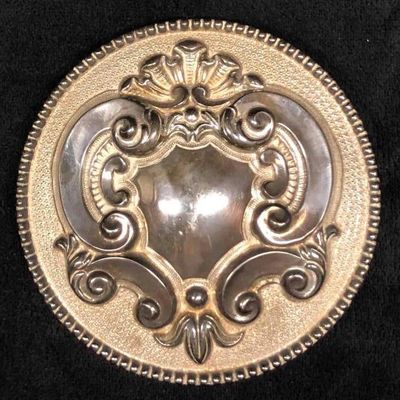 Sale Photo Thumbnail #1144: Topazio Silver Plated Lid Missing Trinket Box