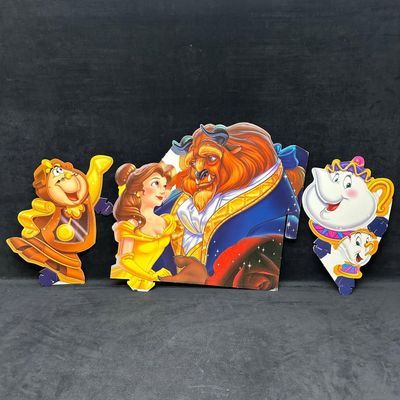 Disney Beauty and The Beast Cardboard Standee Cutout Display Belle Cogsworth Mrs. Potts Chip