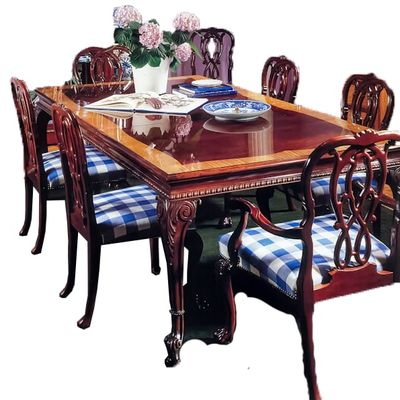 Karges Dining Set With 6 Chairs and Leaves