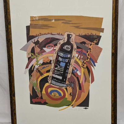 Framed Karen Blessen Absolut Texas S&N Print