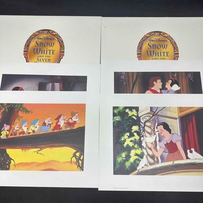 Sale Photo Thumbnail #1085: Disney Snow White and the Seven Dwarfs Limited Portfolio Lithographs Set of 8