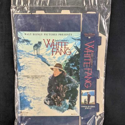 Sale Photo Thumbnail #1084: Video Store Box Display Disney White Fang Movie