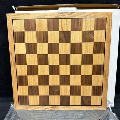 Wood Chessboard Walnut and Oak Style Wooden Chess Board