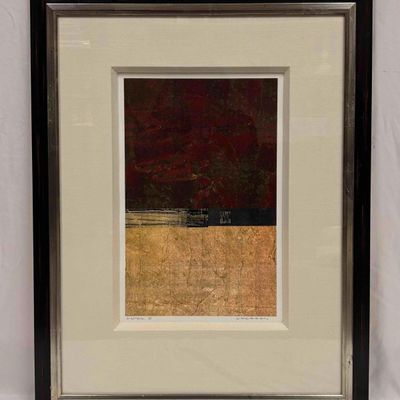 Contemporary Ethan Allen Framed Wall Art Print Astor I Signed Jackson