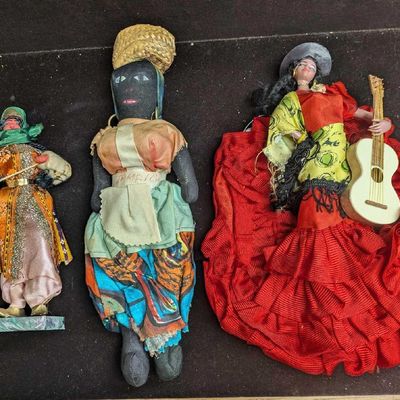 Vintage Spanish Jamaican Turkish Dolls