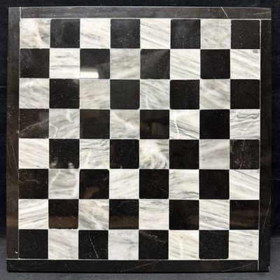 Black and White Marble Chess Board