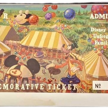 The Disney Fair Special Edition Ticket & Luggage Tag