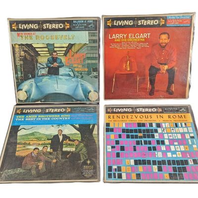 Ames Brothers Larry Elgart Melachrino Strings LP Records