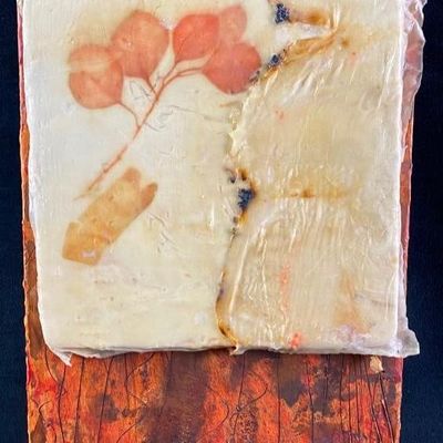 Etta Jean Juge "Discovery" Encaustic Mixed Media
