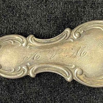 .925 Silver Spoon Handle Engraved A.V.M