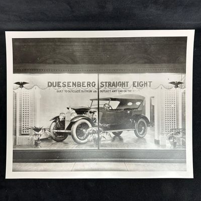 Duesenberg Straight Eight Automobile Display Analog Photo Print