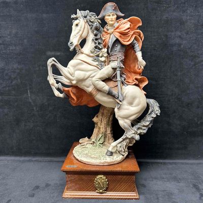 Giuseppe Armani Napoleon on Horse Sculpture Italy Horseback Statue Figure