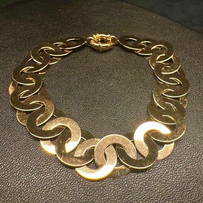 Sale Photo Thumbnail #1239: 14k Gold Large Circle Link Bracelet