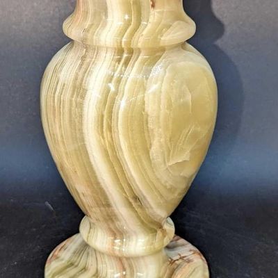 Vintage Light Green Onyx 6" Marble Vase