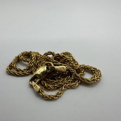Italian 10K Rope Chain Gold Necklace W21