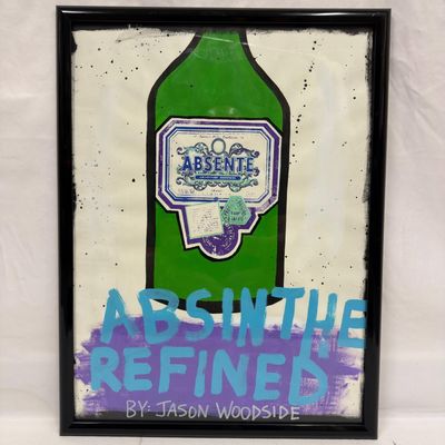 Jason Woodside Absinthe Refined Mixed Media Pop Art Contemporary