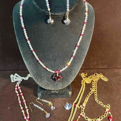 Sale Photo Thumbnail #1143: Beaded Heart Jewelry Bundle